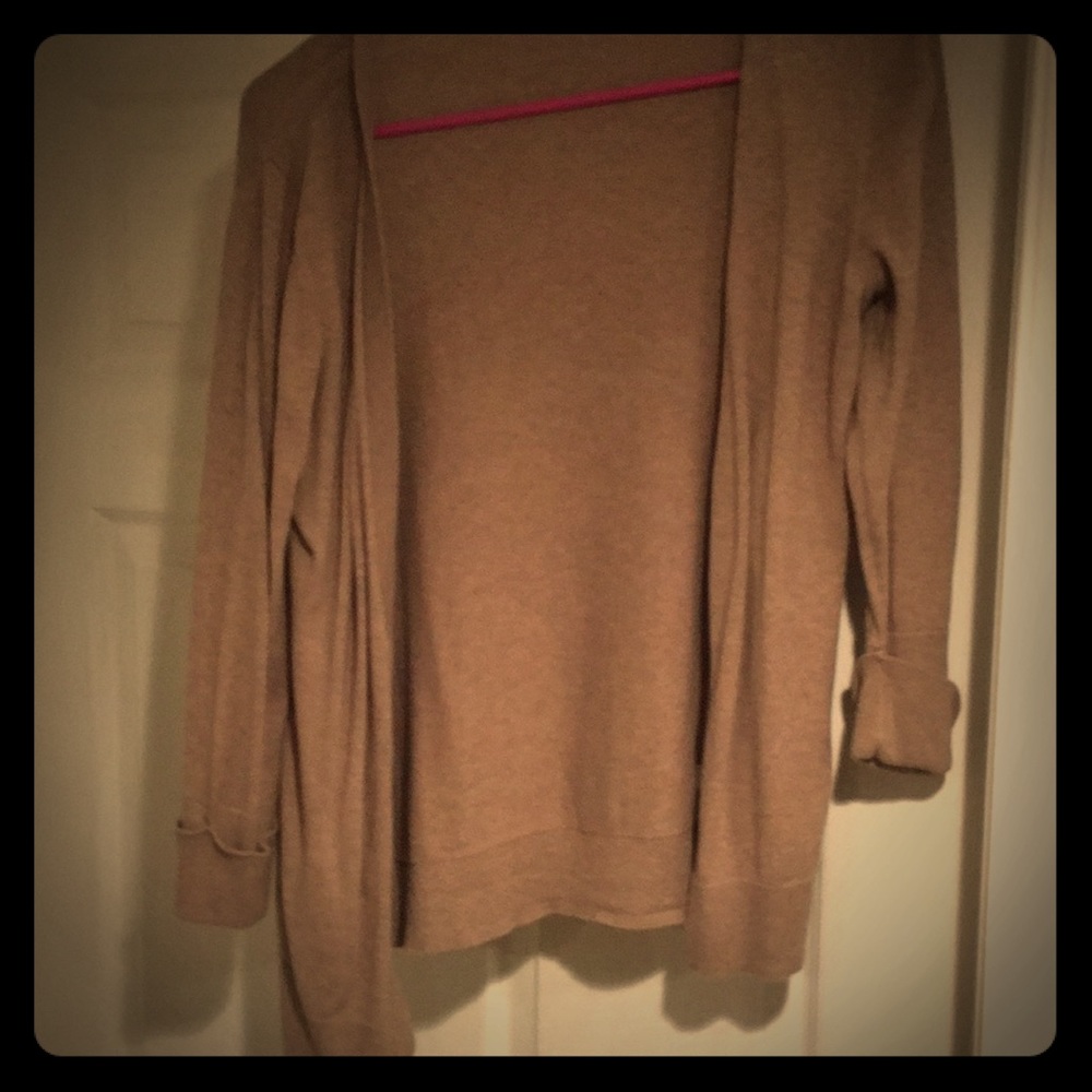 BOGO Gap tan cuffed cardigan with buttons